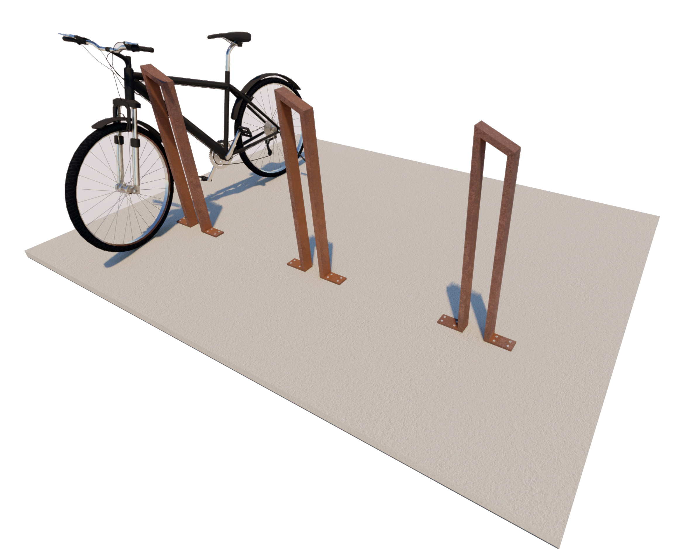 Dots Folded Bollard Cycle Rack A