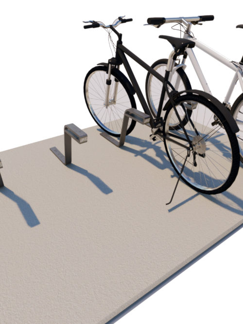 Dots Folded Bollard Bicycle Rack A