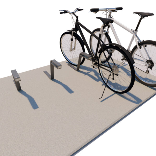 Dots Folded Bollard Bicycle Rack A