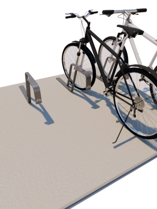 Dots Folded Bollard Bicycle Rack B