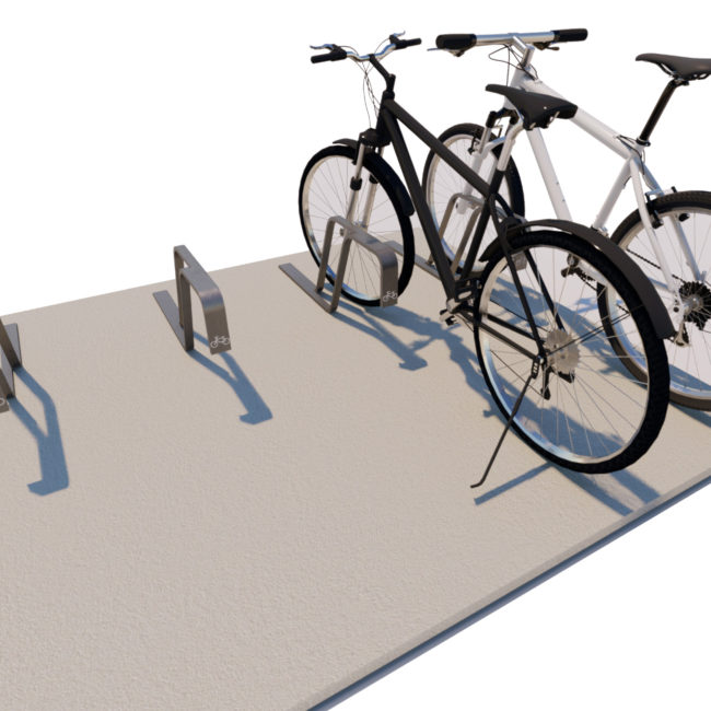 Dots Folded Bollard Bicycle Rack B