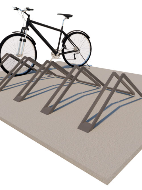 Dots Folded Bollard Bicycle Rack D