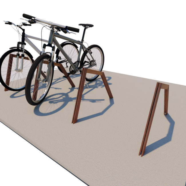 Sliced Bicycle Rack